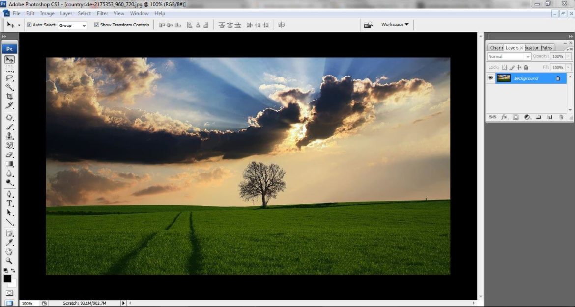 How to edit sky in Photoshop