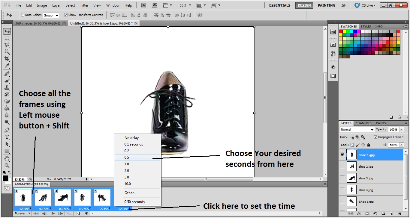 Photoshop CS3で360度の写真を編集する方法